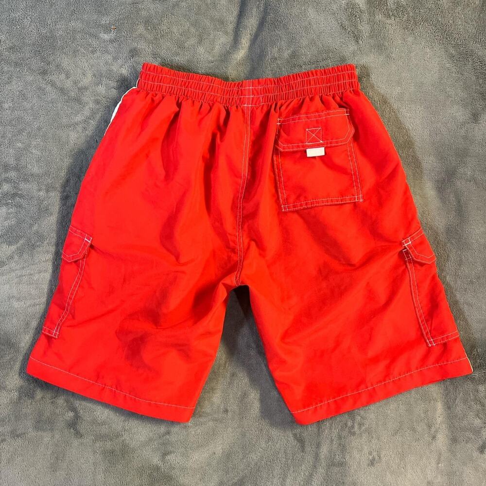 Red boy swim shorts - Picture 3 of 4